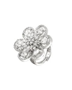 Bloomette Solitaire Floral Ring
