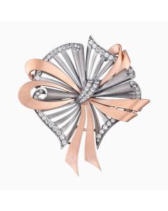 Dual tone abstract brooch
